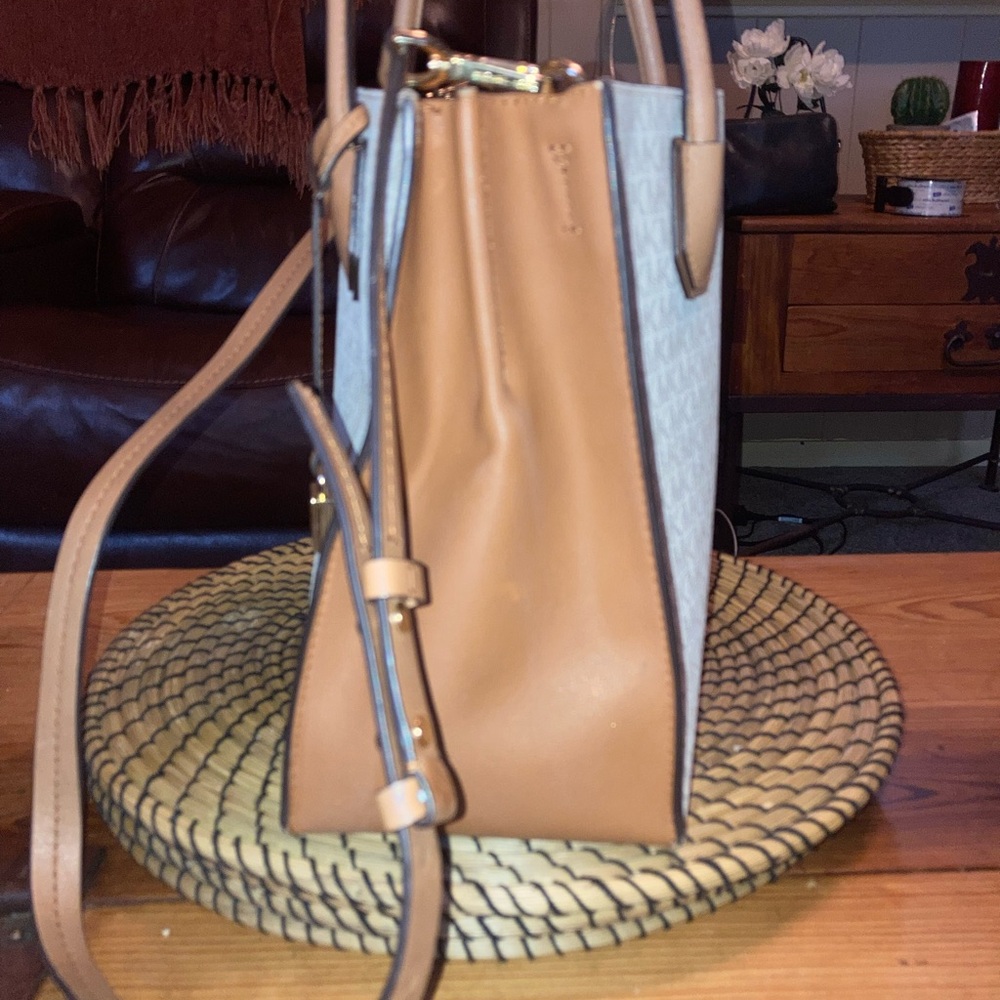 MICHAEL KORS MERCER LG SATCHEL SHOULDER LEATHER BAG 💼 - Picture 8 of 16